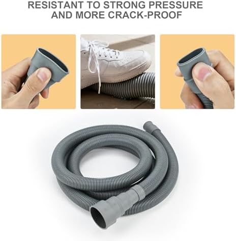 3.3ft Universal Washing Machine Drain Hose Extension Kit, 7-Piece Set - Image 5