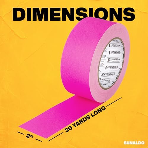 Gaffers Tape Heavy Duty, Easy Rip, No Residue | Pink - Image 6