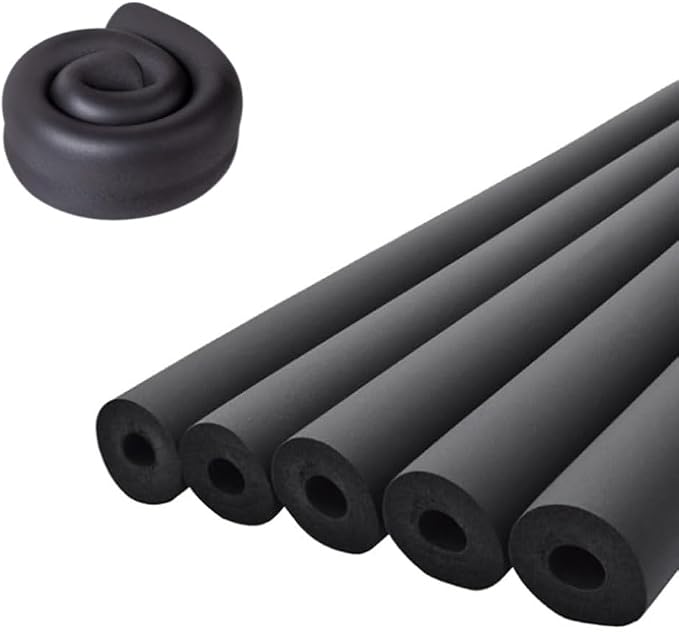 Pipe Insulation Foam Tube 2-3/8" ID*3/8" TH-6Ft Foam Tubing Black Pipe Cover by Unknown