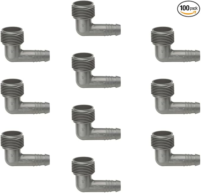 Rain Bird SWGE075B EZ Pipe Elbow Fitting, 3/4" Male Pipe Thread x 1/2" Spiral by RainBird