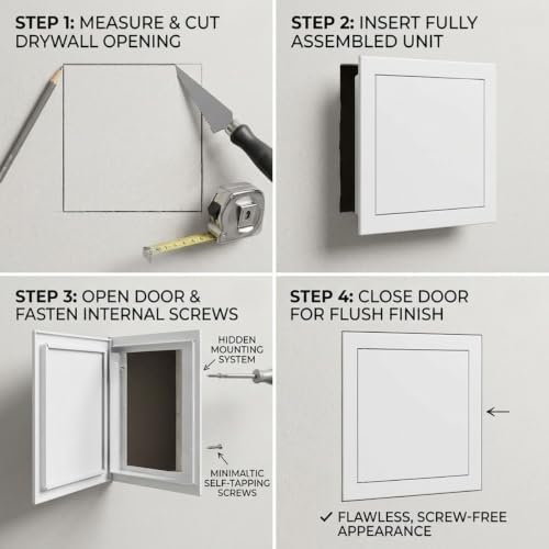 Access Panel 150x225 mm, Magnetic Inspection Hatch - Image 5