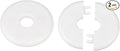 HARFINGTON 2pcs Wall Split Flange 16.5mm/0.6" Self-Adhesive Plumbing Cover by HARFINGTON