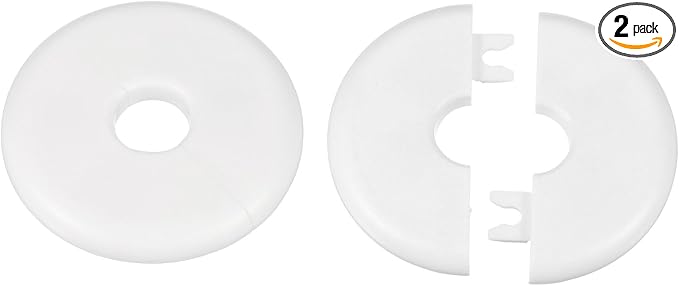 HARFINGTON 2pcs Wall Split Flange 16.5mm/0.6" Self-Adhesive Plumbing Cover by HARFINGTON