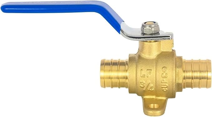 30-Pack EFIELD 3/4-inch Crimp Pex Full Port Shut-off Brass Ball Valve - Image 8
