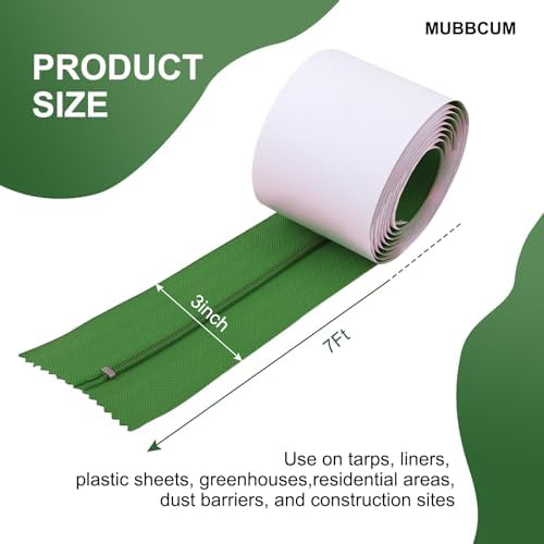 Self-Adhesive Dust Barrier Zipper - 7ft Instant Zipper Door - Image 4