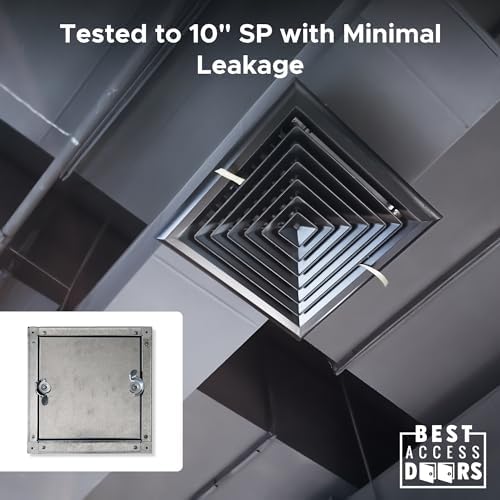 Best 12" x 12" Self-Stick Duct Access Door – 1" Fiberglass Insulated Steel HVAC - Image 5