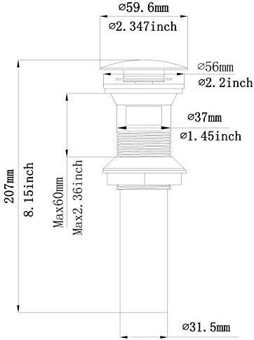 Bathroom Sink Pop Up Drain - Image 6