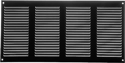 Repa Market 5-Pack Air Vent Cover 16x8 Inch Black Galvanized Steel Louvered - Image 7