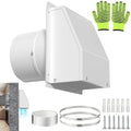 10 inch Wall Vent Cover for Dryer Vent, Outdoor Wall Exhaust Vent Cap Exterior by Home