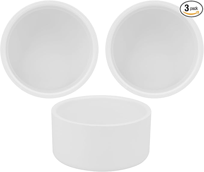 3 Pack 4" PVC Pipe End Cap Fitting, Schedule 40 Furniture Grade 4" PVC Pipe End by Lswteiz