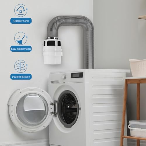 【Upgraded】 NOORNY 3 in 1 Indoor Dryer Vent Kit Lint Trap Bucket Dryer Vent - Image 7