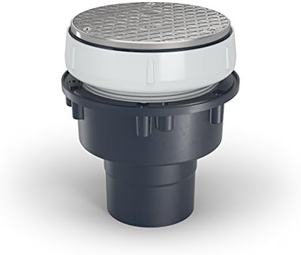 Zurn PV2 EZ1 EZ PVC Slab on Grade Drain w/ 5" Nickel Bronze Head, and 2"x3" by Zurn