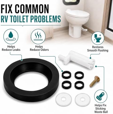 Podoy 42048 Waste Ball Drive Arm Kit, RV Toilet Repair Kit - Image 6