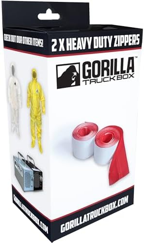 Gorilla Zipper Door Containment Zipper Heavy-Duty 2 Pack x 4, 8 Zippers Total - Image 2