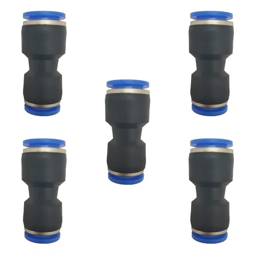 zjxed 1/2" OD x 3/8" OD Pneumatic quick Connector Push to Connect fittings by ROZESAZZ