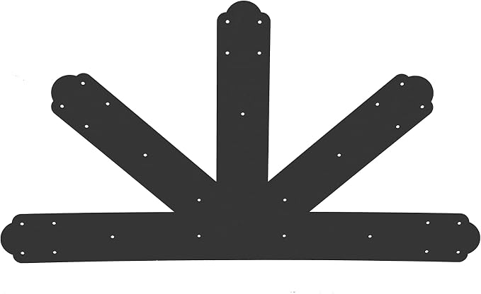 VEVOR Gable Plate, 12:12 Pitch Gable Bracket, 4 mm / 0.16" Steel Truss Nail by VEVOR