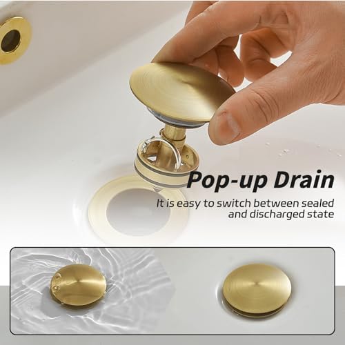 BWE Bathroom Sink Pop-Up Drain Stopper - Image 3