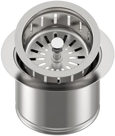 Kitchen Extended Garbage Disposal Flange Strainer Stainless Steel Kit by VISTOP