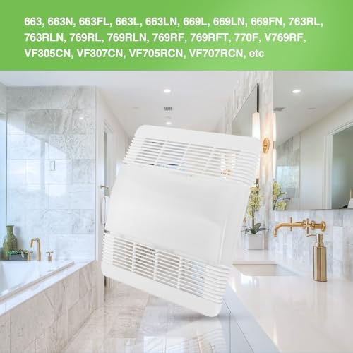 85315000 Bathroom Vent Fan Cover Grille and Lens - Image 4
