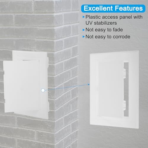 PATIKIL 12x6 inch Removable Hinged Access Panel, ABS Plumbing Access Doors Easy - Image 3