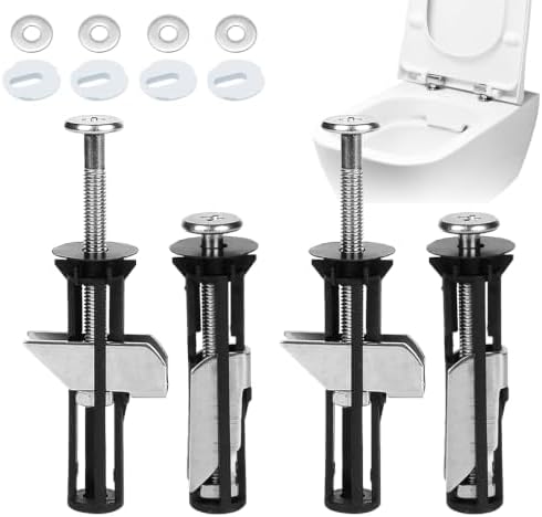 2026 New 4PCS Toilet Seat Bolts, Heavy Duty Toilet Seat Fastener Bolt Kit by Unknown