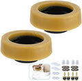 Hibbent 2 Pcs Toilet Wax Ring, Toilet Bowl Wax Seal Kit by Hibbent