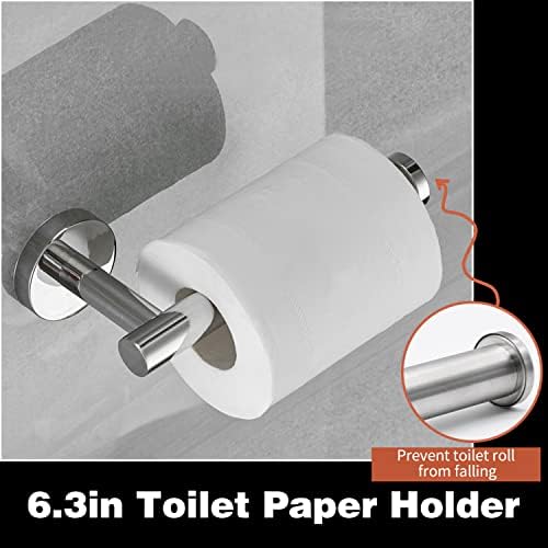 5pcs Bathroom Hardware Set, Brushed Nickel Bathroom Hardware Set, Including 16" - Image 3