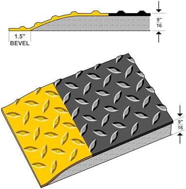 Rhino Mats DTT48BYX38 Diamond Plate Anti-Fatigue Mat, 4 FT. x 38 FT. x 9/16 in. - Image 6