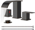 FORIOUS Bathroom Sink Faucet 3 Hole 8 Inch Widespread Oil Rubbed Bronze by FORIOUS