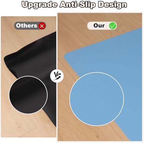 6' x 9' Wood Grain Vinyl Floor Mat Non-Slip, Easy Clean Vinyl Rug - Image 3