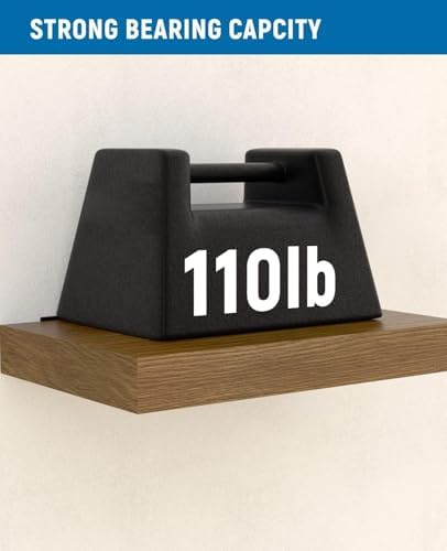LEOPO 8-Pack 6 inch Floating Shelf Brackets, Hidden Shelf Bracket - Image 6