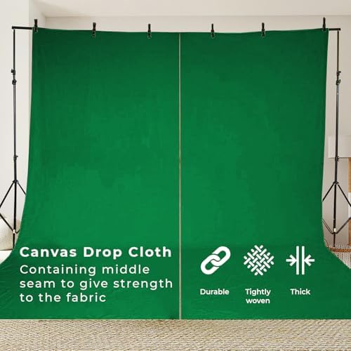 Canvas Drop Cloth for Painting 9x12 feet Pack of 1-8oz Painters Drop Cloths for - Image 7