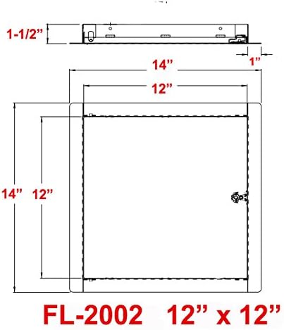 Premier Flush Access Panel, FL-2002 Series, Screwdriver Latch - Image 3