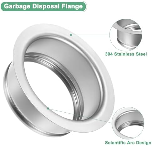 M METERXITY 1-Pack Garbage Disposal Sink Flange, Kitchen Sink Replacement - Image 2