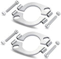 EVIL ENERGY 2.25 Inch Split Flange Repair Kit, Exhaust Flat Oval Flange by EVILENERGY
