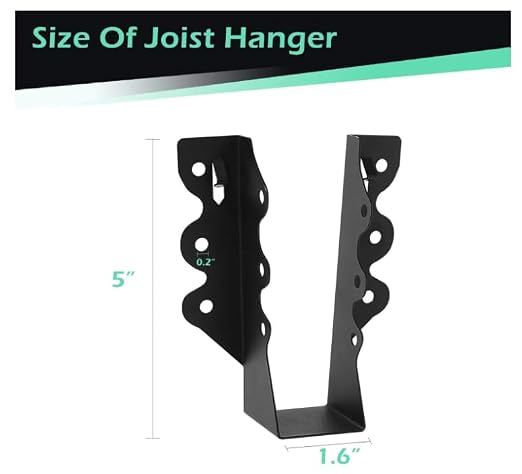 48 Pcs 2"x 6" Joist Hanger|Q235B Carbon Steel | Face Mount Joist - Image 2