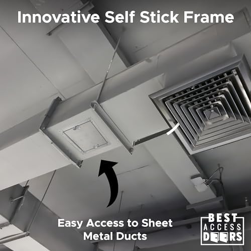 Best 24" x 24" Self-Stick Duct Access Door – 1" Fiberglass Insulated Steel HVAC - Image 4