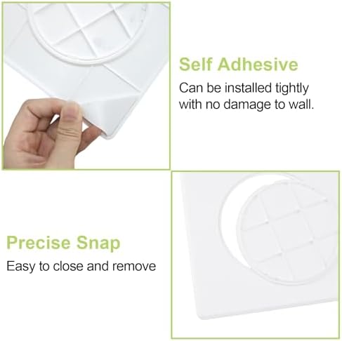 Self Adhesive Access Panel for Drywall 4in Wall Mounted Hole Cover Inspection - Image 4