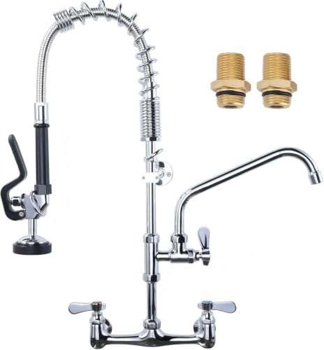 ALEASHA 25" Commercial Sink Faucet Wall Mount by ALEASHA