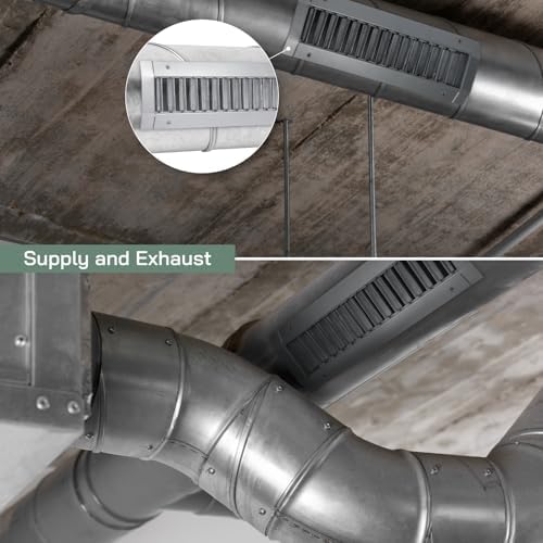 Vent Systems 25" x 5" Inch Galvanized Steel Louvered Air Return Vent Cover - Image 5