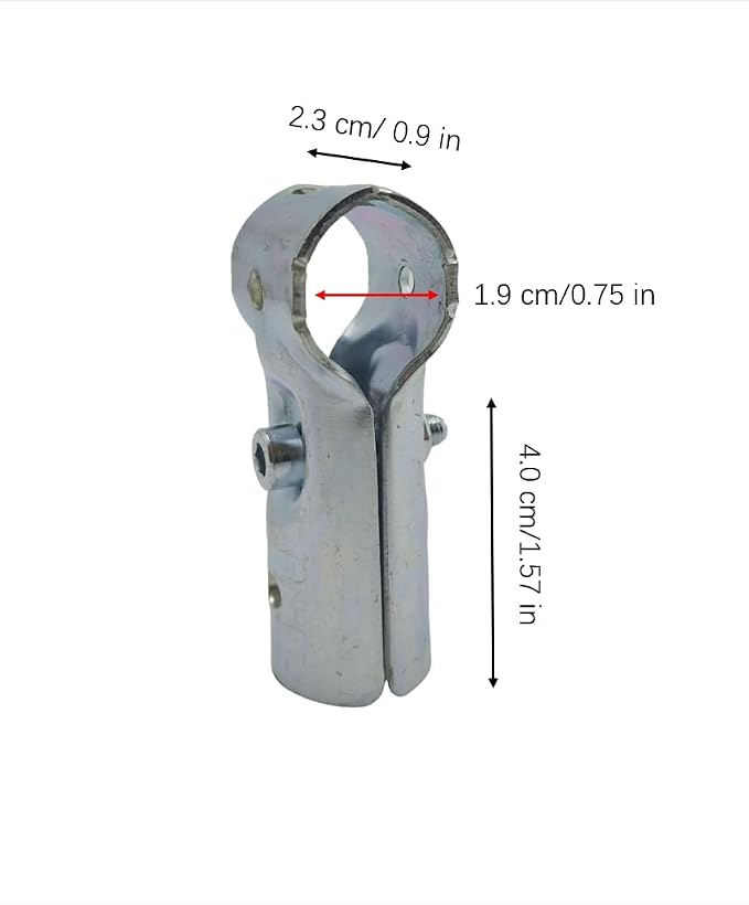 6 Pcs T Pipe Connector Tee Clamp Fittings, Fit OD 3/4 inch Carbon Steel End - Image 2