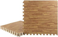 Stalwart Foam Wood Grain Floor Tiles, 24sqft Total by Stalwart