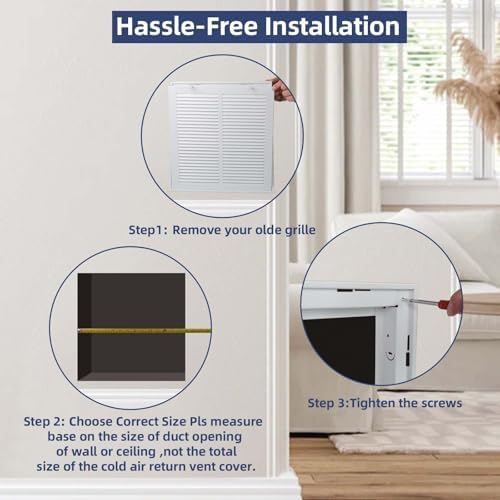 20x16 Return Air Grille, Air Return Vent Cover - Image 6