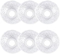 GORGECRAFT 6Pcs Faceted Chandelier Bobeches Candle Holder Bobeche 4 Side Holes by GORGECRAFT