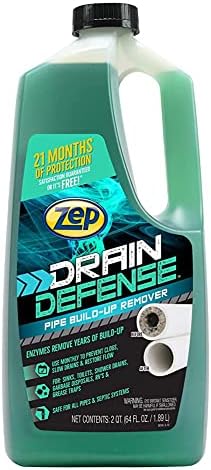 Zep Drain Defense Pipe Build-Up Remover - 64 oz - Image 2