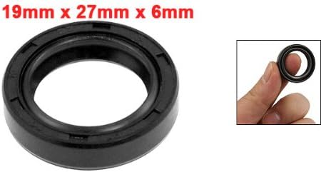 uxcell Metric Rotary Shaft Oil Seal 19x27x6mm TC Double Lips Rubber - Image 2