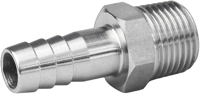 Stainless Steel Hose Barb Fitting 5/8" Hose Barb to 1" NPT Male Thread - Image 4