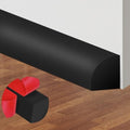 ToLanbbt Flexible Quarter Round Molding, 240 Inch Peel and Stick Rubber Trim by ToLanbbt