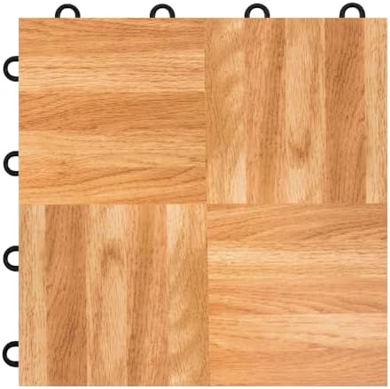 Flooring Inc's 3/8" Thick Interlocking Lightweight Plastic Practice Dance Floor - Image 4