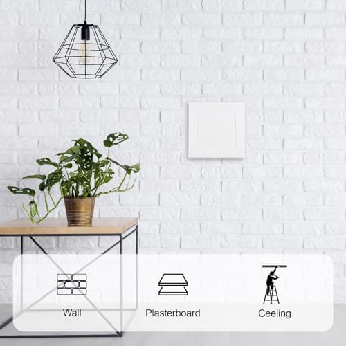 2Pcs Self Adhesive Access Panels, 4 x 4 inch Surface-Mounted Wall Hole Cover - Image 3